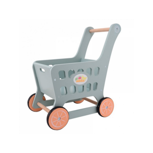 Jouéco Dřevěný nákupní vozík 24m+
