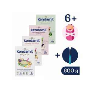 Kendal Nutricare KENDAMIL Variace mléčných a nemléčných kaší (600 g) + dárek lžička