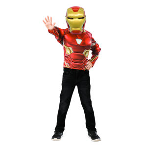 ADC Blackfire Avengers Infinity War: Iron Man - kostým triko s vycpávkami a maska