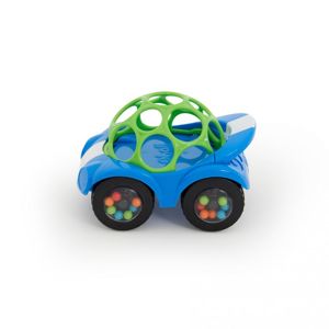Oball Hračka autíčko Rattle & Roll Oball™ modro/zelené 3m+