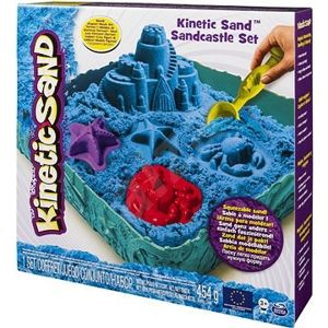 Spin Master Kinetic Sand Box Sada (Sand Box & Nářadí - 1lb/454g) - modrá barva