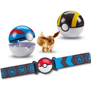 Wicked Cool Toys Pokémon Clip 'N' Go Poké Ball s páskem - modročerný