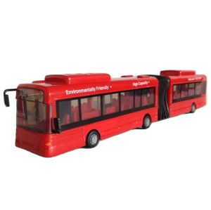 Mac Toys Kloubový autobus 1:48 - Červená barva