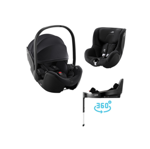 Britax Römer SET Autosedačka Baby-Safe Pro + Vario Base 5Z + autosedačka Dualfix 5z, Galaxy Black
