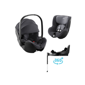 Britax Römer SET Autosedačka Baby-Safe Pro + Vario Base 5Z + autosedačka Dualfix 5z, Midnight Grey