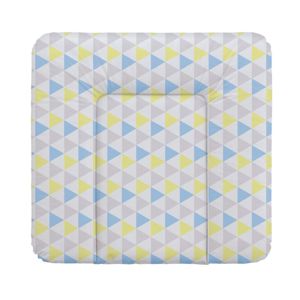 Ceba Baby Přebalovací podložka 75 x 72 cm Trojúhelníky modro-žlutá