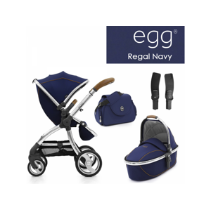 Egg 1 SET10 REGAL NAVY - EGG1 kočár, korba, adaptéry, taška