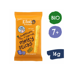 Ella's Kitchen BIO Křupavé tyčky s kukuřicí a mrkví (4x6 g)