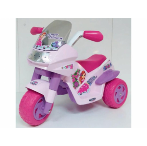 Peg Perego Dětská tříkolka FLOWER PRINCESS, s baterií 6V - růžová