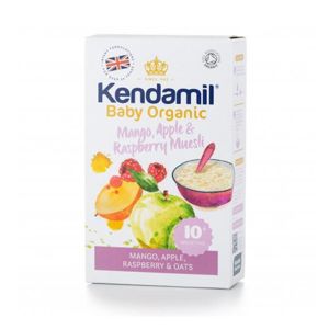 Kendamil Bio/Organická ovesná kaše s ovocem (Mango, jahoda, malina) - (150g)