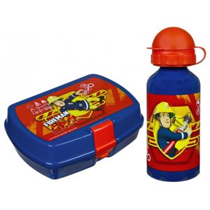 Karton P+P Fireman Sam - set svačinový box + láhev na pití