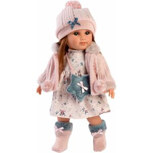Llorens 53534 NICOLE - realistická panenka s celovinylovým tělem - 35 cm
