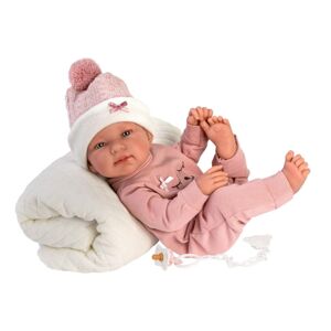 Llorens 84330 NEW BORN HOLČIČKA - realistická panenka miminko s celovinylovým tělem - 43 cm