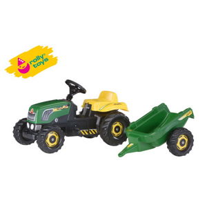 Rolly Šlapací traktor Kid s vlečkou - zelený