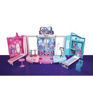 Mattel Barbie Rock and Royals 2V1 pódium a zákulisí - poškozené zboží