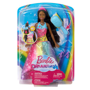 Mattel Barbie Magické vlasy Princezna černoška - poškozený obal