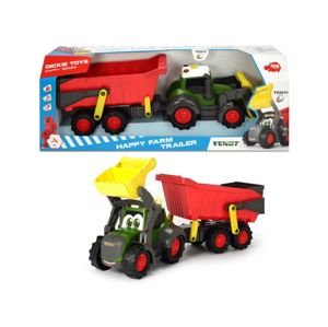 DICKIE D 3819002 Happy Traktor s přívěsem 65 cm-poškozené zboží
