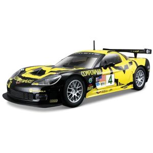 43BB28003 Bburago 1:24 Race Chevrolet Corvette C6R Yellow/Black - poškozený obal