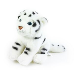 Rappa Plyšový tygr bílý 20 cm