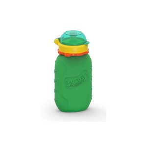 Squeasy Gear Silikónová kapsička na dětskou stravu 104ml - zelená
