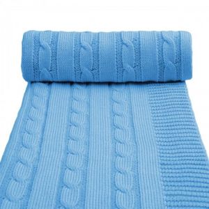 T-TOMI Pletená deka spring, blue / modrá