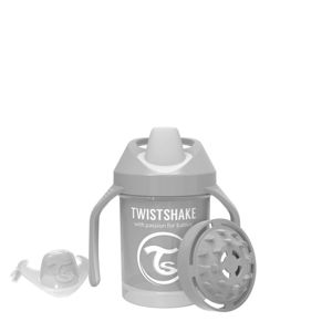 Twistshake Hrnek učicí 230ml 4+m Pastelově šedá