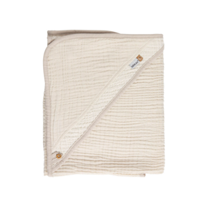 Bebe-Jou Mušelínový ručník s kapucí Pure Cotton Sand