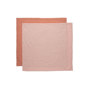 Bebe-Jou Mušelínová plenka Pure Cotton Pink 2ks 70x70cm