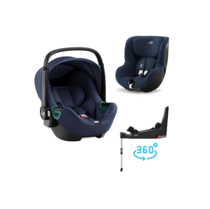 Britax Römer SET Autosedačka Baby-Safe 3 i-Size+Flex Base 5Z+Autosedačka Dualfix 3 i-Size, Indigo Blue
