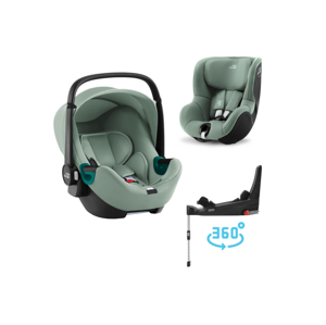 Britax Römer SET Autosedačka Baby-Safe 3 i-Size+Flex Base 5Z+Autosedačka Dualfix 3 i-Size, Jade Green