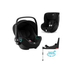 Britax Römer SET Autosedačka Baby-Safe 3 i-Size+Flex Base 5Z+Autosedačka Dualfix 3 i-Size, Space Black