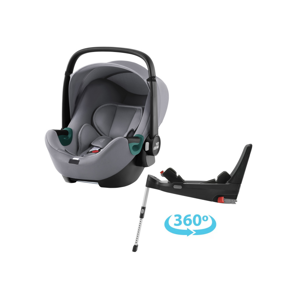 Britax Römer SET Autosedačka Baby-Safe 3 i-Size + Flex Base 5Z Bundle, Frost Grey