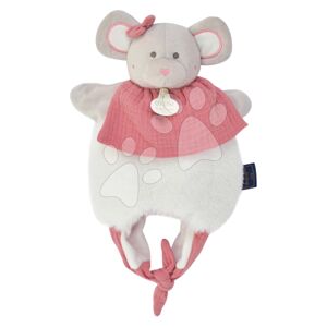 Plyšová myška na bábkové divadlo Doudou Amusette 3v1 Doudou et Compagnie ružová 30 cm od 0 mes DC3827