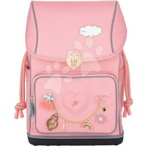 Školní batoh velký Ergomaxx Vichy Love Pink Jeune Premier ergonomický luxusní provedení 39*26 cm