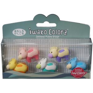 Iwako Colorz Eraser Set - Cow