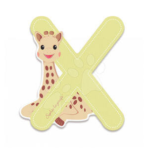 Janod dřevěné písmeno X Sophie The Giraffe 09568 béžové