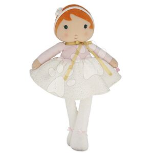 Panenka pro miminka Valentine Doll Tendresse Kaloo 80 cm v bílých šatech z jemného textilu od 0 měsíců