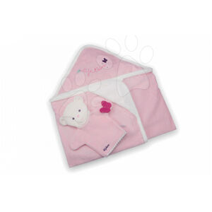 Kaloo dětská osuška s žínkou Petite Rose-Bath Towel 969876 růžová