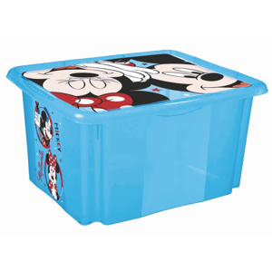 Keeeper Úložný box s víkem "Mickey", Modrá - 24 litrů