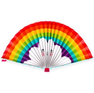 Legami Fiesta And Siesta - Folding Paper Fan - Rainbow