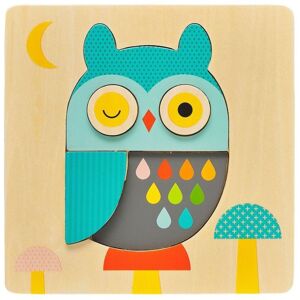 Petit Collage chunky owl wood tray puzzle